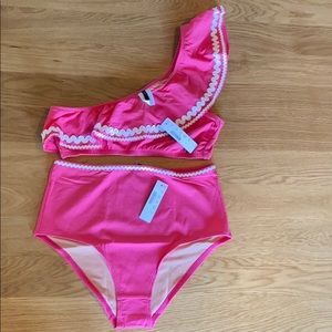 JCrew high waisted bikini set
